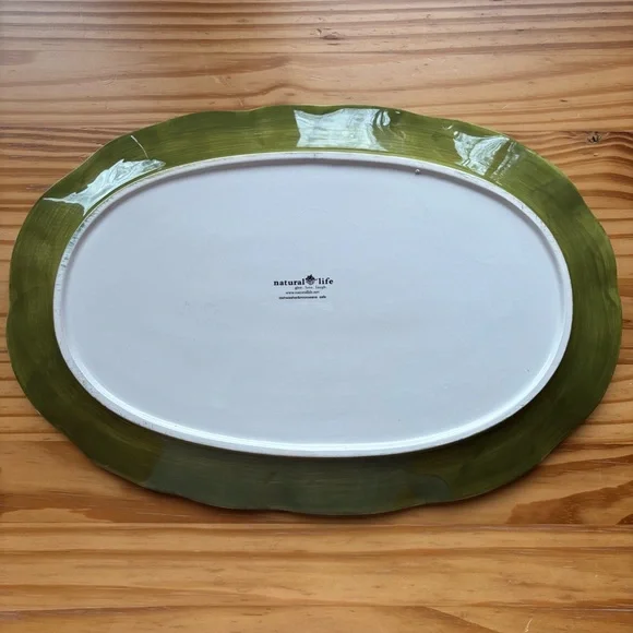 Natural Life Holiday Serving Platter Christmas Hosting Winter Kitchen Decor - Picture 5 of 9